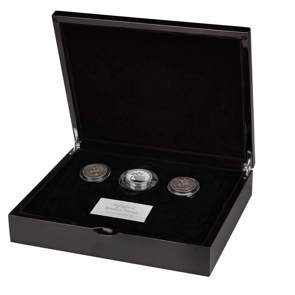 Highlights of Benedetto Pistrucci Three-Coin Silver Set