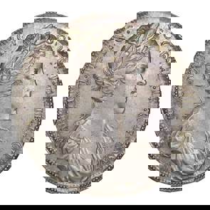 1685 Coronation of Mary, Silver Medal by John Roettier