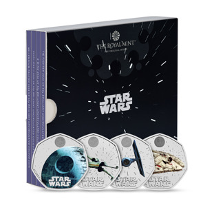 Star Wars 2024 UK 50p Brilliant Uncirculated Colour Four-Coin Collection