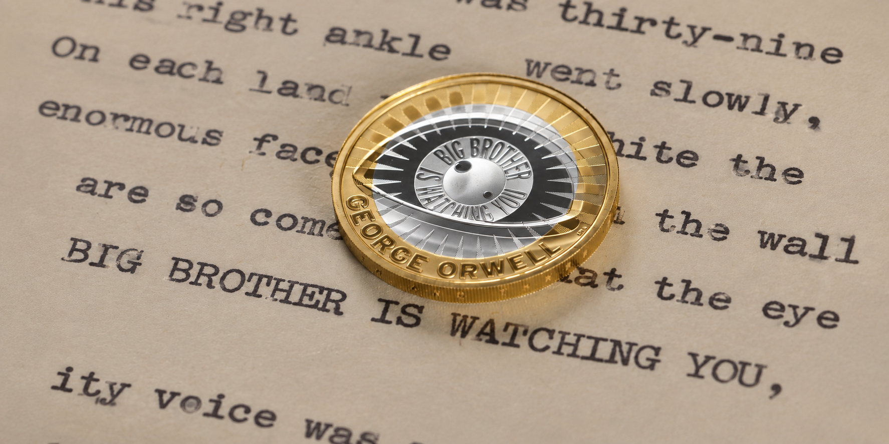 George Orwell 2025 £2 Coin